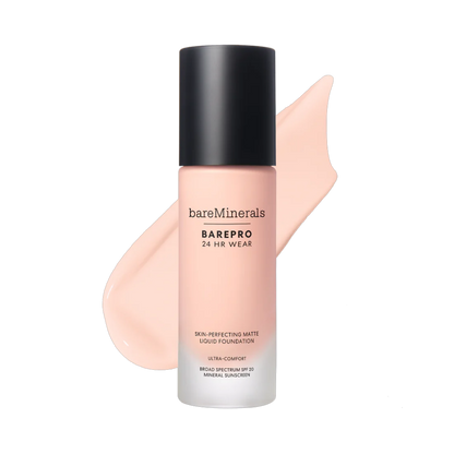 bareMinerals BarePro 24HR Wear Skin-Perfecting Matte Liquid Foundation Mineral SPF 20 by Nava Beauty