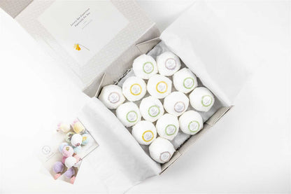 Bulk - 100 Natural Vegan Mix scents Bath Bombs - White by Lizush
