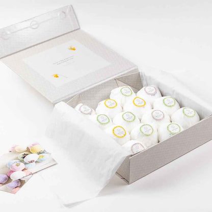Bulk - 100 Natural Vegan Mix scents Bath Bombs - White