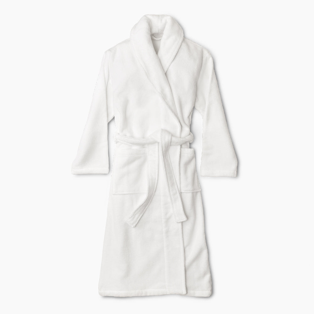 Organic Cotton White Bathrobe 