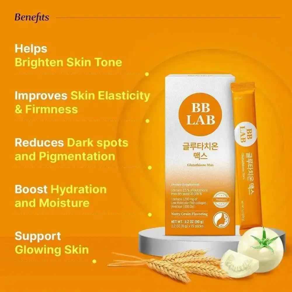 [Bright &amp; Bounce Duo] Low Molecular Collagen 5000 &amp; Glutathione Max, 3 Boxes Each