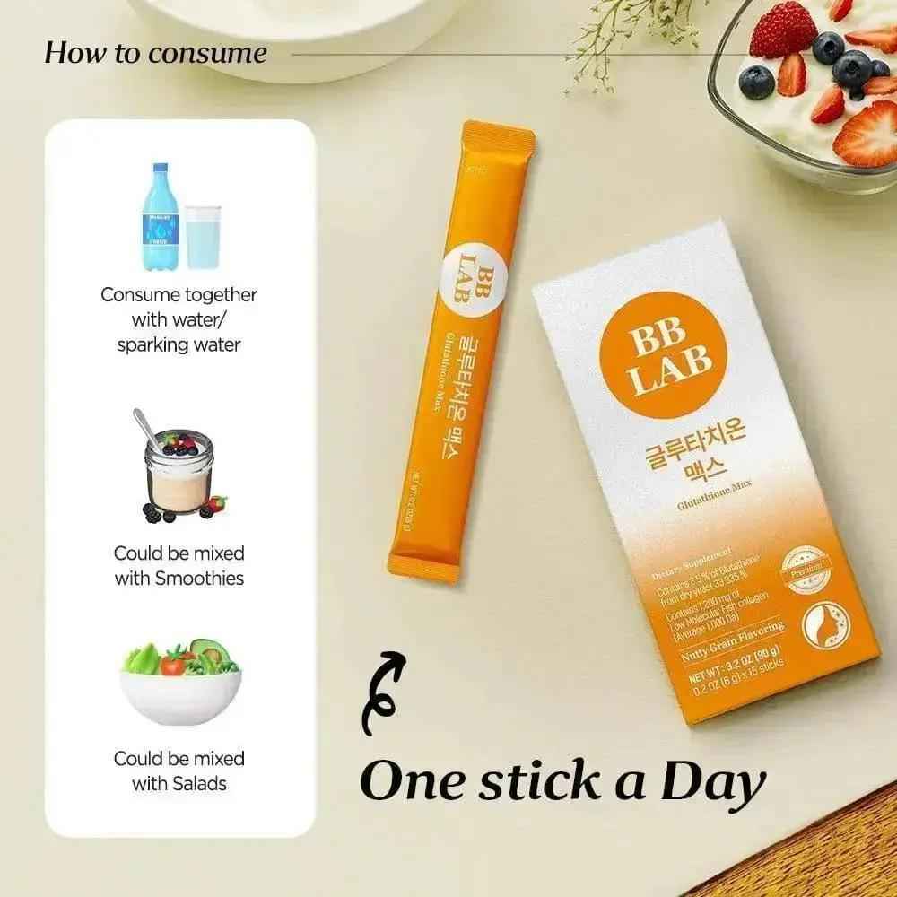 [Bright &amp; Bounce Duo] Low Molecular Collagen 5000 &amp; Glutathione Max, 3 Boxes Each