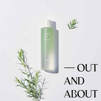 [Out And About Set] OUT AND ABOUT Moisture Tea Tree Cica Toner 200ml &amp; Brightening Collagen Serum 30ml