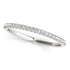 14k White Gold Round Diamond Pave Set Wedding Band (1/8 cttw) by Bids.com