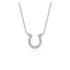 14k White Gold Horseshoe Design Diamond Pendant by Bids.com