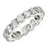 Round Cut Lab Grown Diamond Eternity Ring in 14k White Gold (3 cttw FG/VS2) by Bids.com