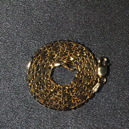 14k Yellow Gold Diamond-Cut Alternating Bead Chain 1.5mm by Bids.com