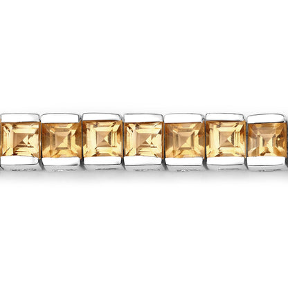 8.25 Carat Genuine Citrine .925 Sterling Silver Bracelet by Bids.com