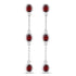2.70 Carat Genuine Garnet .925 Sterling Silver Earrings by Bids.com