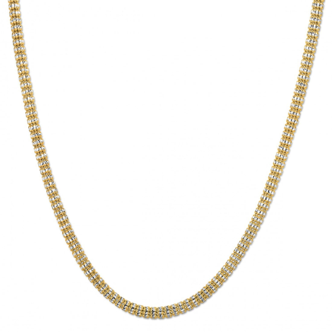 Ice Barrel Chain in 14k Yellow Gold (4.25 mm) by Bids.com