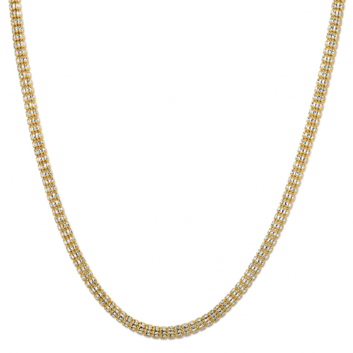 Ice Barrel Chain in 14k Yellow Gold (4.25 mm) by Bids.com