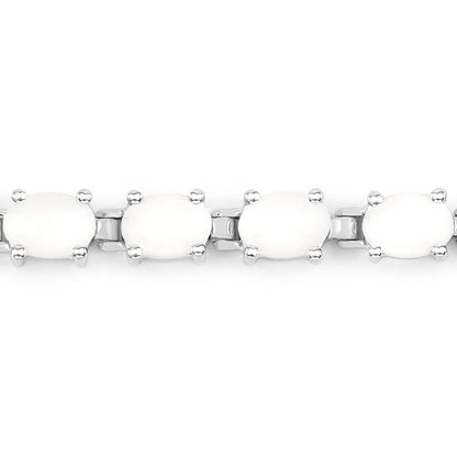 10.26 Carat Genuine Opal .925 Sterling Silver Bracelet by Bids.com