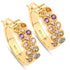 0.76 Carat Genuine Multi Stones .925 Sterling Silver Earrings by Bids.com