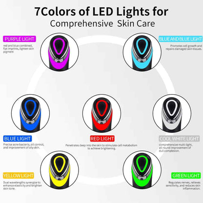 7 Colors Age-R Booster Pro Facial Skin Care anti Wrinkle Beauty Device EMS Microcurrent Lift Massager Home Use Beauty Skin Care