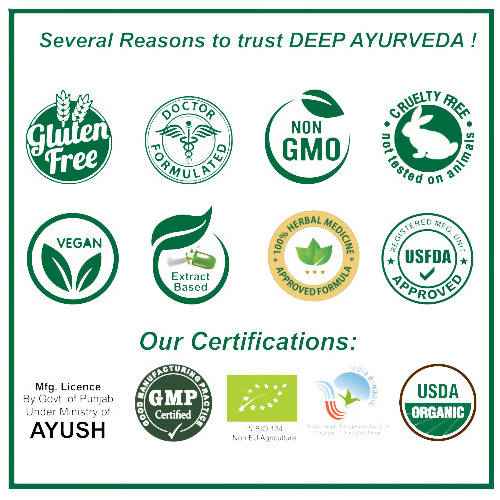 Deep Ayurveda Arjun 500mg Veg Capsules