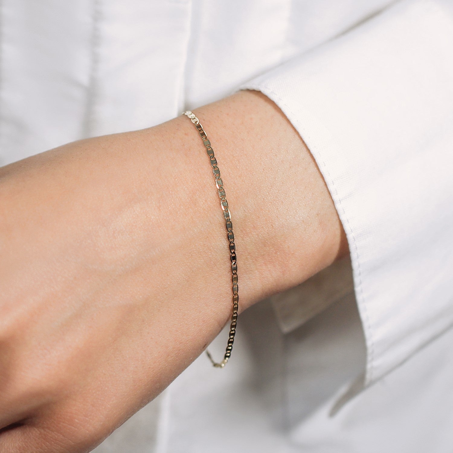 10k Yellow Gold Mariner Link Bracelet 1.7mm  DestGlow
