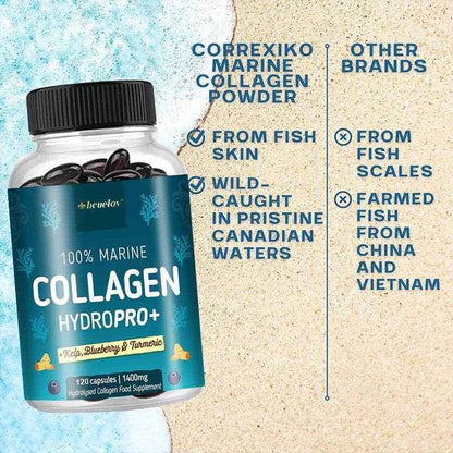 Roksy 100% Marine Collagen Supplement - HydroPRO+ Capsules