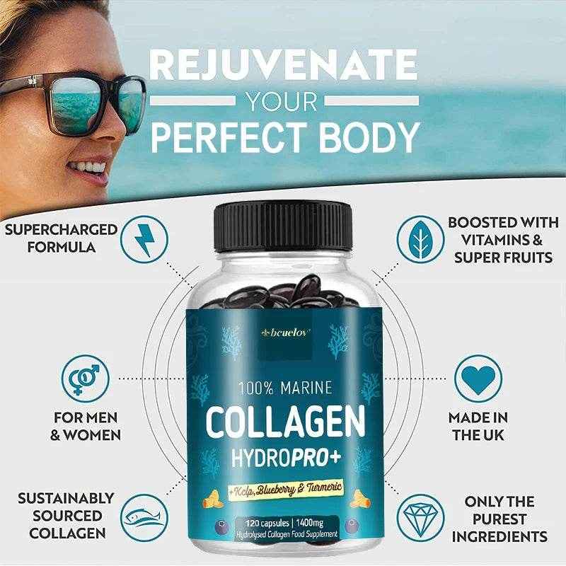 Roksy 100% Marine Collagen Supplement - HydroPRO+ Capsules