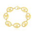 14k Yellow Gold High Polish Lite Puffed Mariner Link Bracelet (21 mm) by Bids.com
