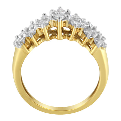 10K Yellow Gold Round Diamond Ring (1 cttw, J-K Color, I1-I2 Clarity) by Bids.com