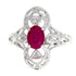 Natural 1.05ct Ruby Diamond Ring 10KT White Gold by Bids.com