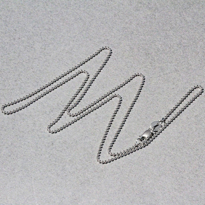 14k White Gold Bead Chain 1.0mm by Bids.com