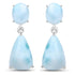 11.54 Carat Genuine Larimar .925 Sterling Silver Earrings  DestGlow