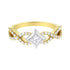 10K Two Tone Color 5/8 Cttw Diamond Kite and Twist Shank Ring (H-I Color,SI2-I1 Clarity) by Bids.com