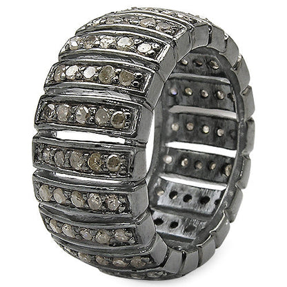 1.25 Carat Genuine TLB Diamond .925 Sterling Silver Ring by Bids.com