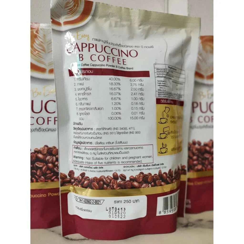 Be Easy Cappuccino B Instant Detox Coffee Diet Weight Management 70 Kcal