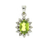 .96ct Peridot Diamond Fashion Pendants 10KT White Gold by Bids.com