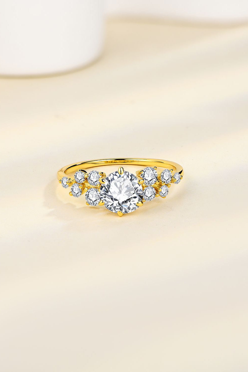 1 Carat Brilliant Round Cut Sparkala™ 14K Gold Over Pure Sterling Silver Ring - DestGlow