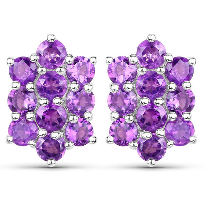 6.80 Carat Genuine Amethyst .925 Sterling Silver 3 Piece Jewelry Set (Ring, Earrings, and Pendant w/ Chain) by Bids.com