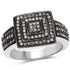 0.42 Carat Genuine Champagne Diamond .925 Sterling Silver Ring by Bids.com