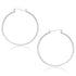10k White Gold Polished Hoop Earrings (40mm) by Bids.com