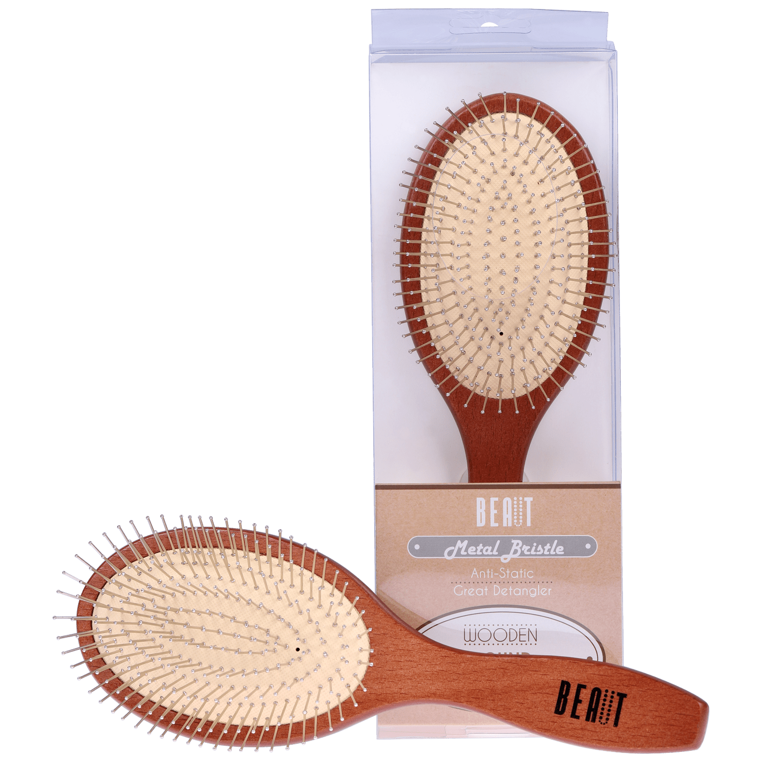 Beaut Wooden Cushion Brush