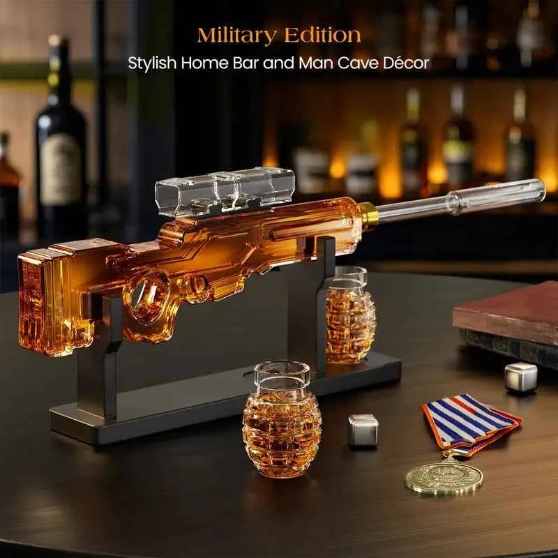Sniper Whiskey Decanter Set