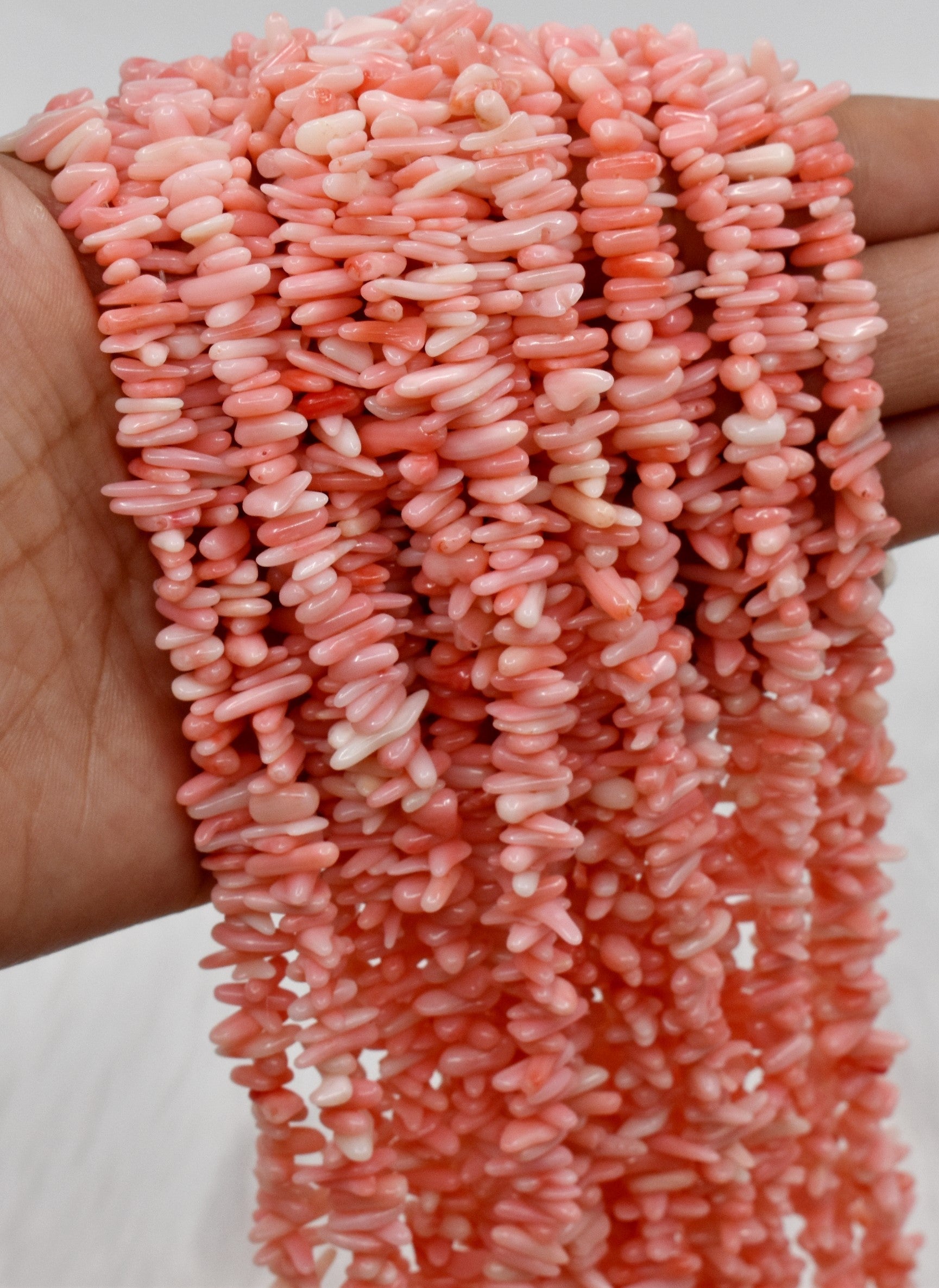Uncut Raw Pink Opal Crystal Chip Beads for Necklace (Sleep and Stress Relief)  DestGlow