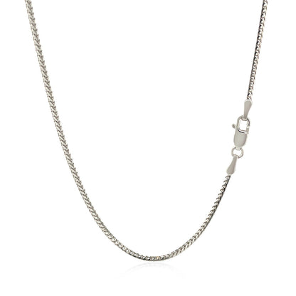 14k White Gold Franco Chain 1.2mm by Bids.com