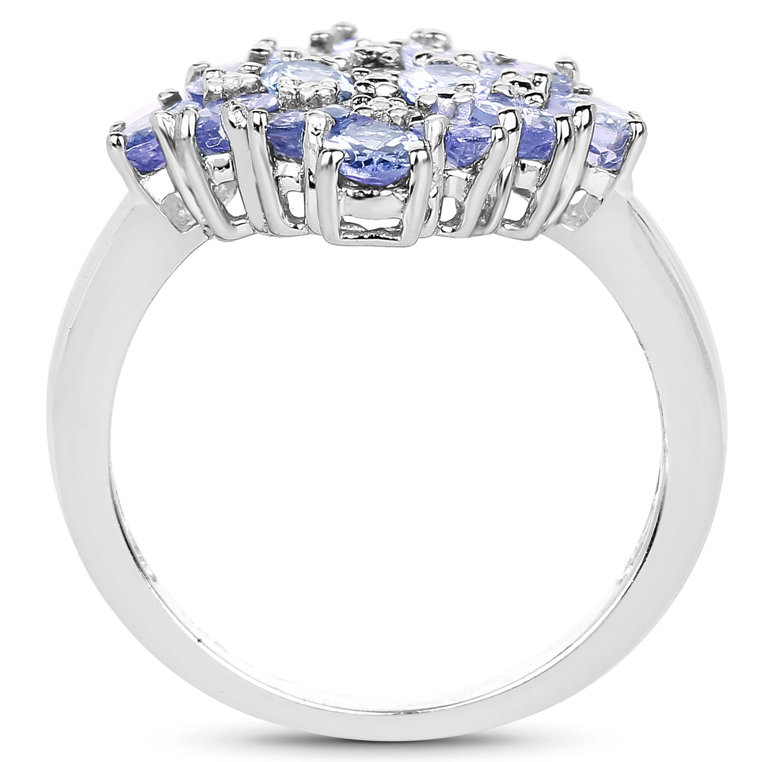 2.72 Carat Genuine Tanzanite .925 Sterling Silver Ring by Bids.com
