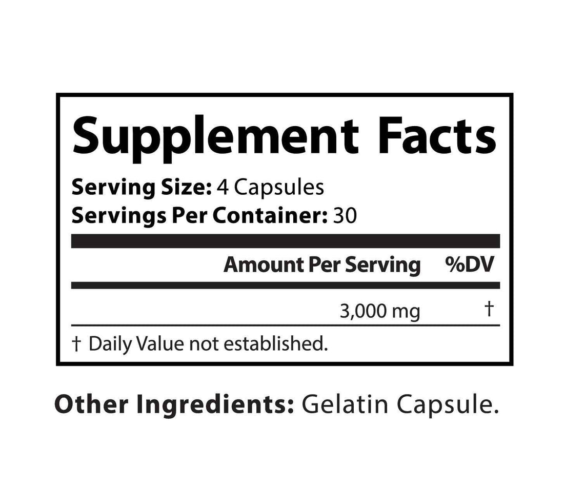 Grass Fed Desiccated Beef Liver Capsules