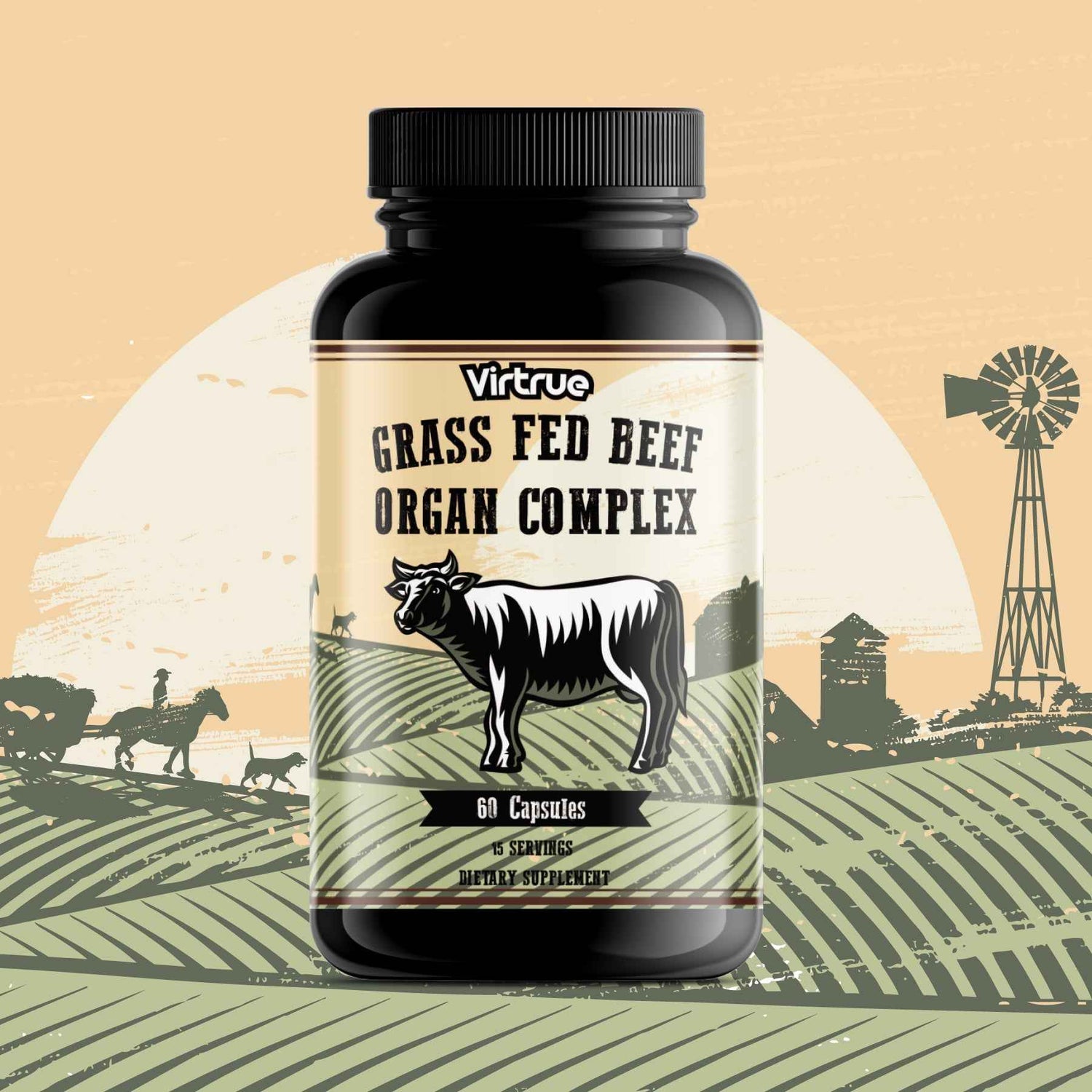 Grass Fed Beef Organ Complex Capsules