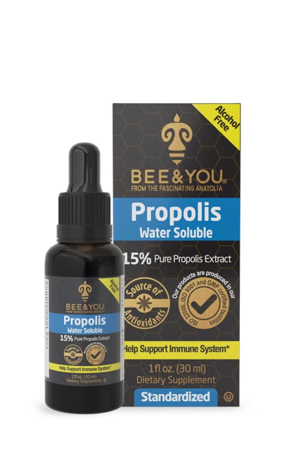 Bee &amp; You Propolis Water-Soluble Extract, Natural Immune Support &amp; Antioxidants