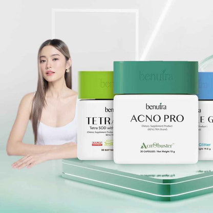 BENUTRA TETRA SOD with Astaxanthin CoQ10 Antioxidant Power for Skin Health