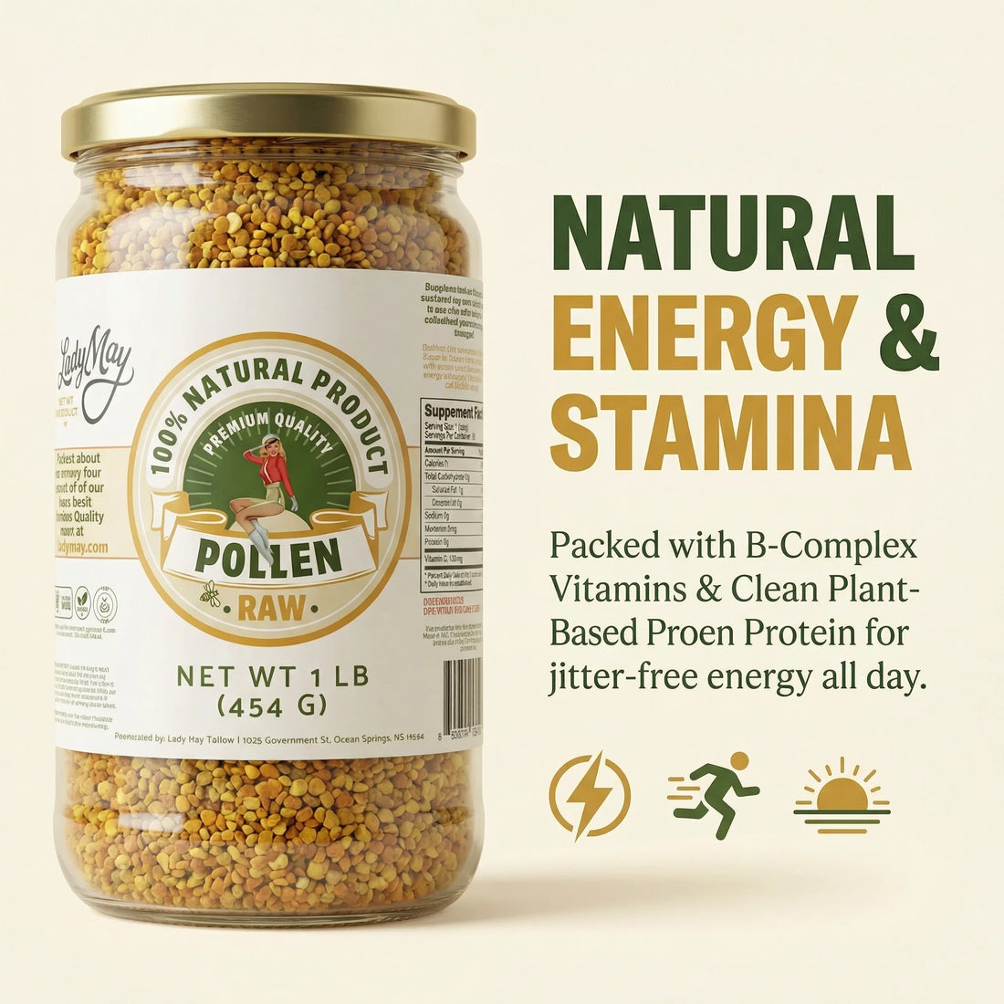 1 Pound Bee Pollen by The Lady May
