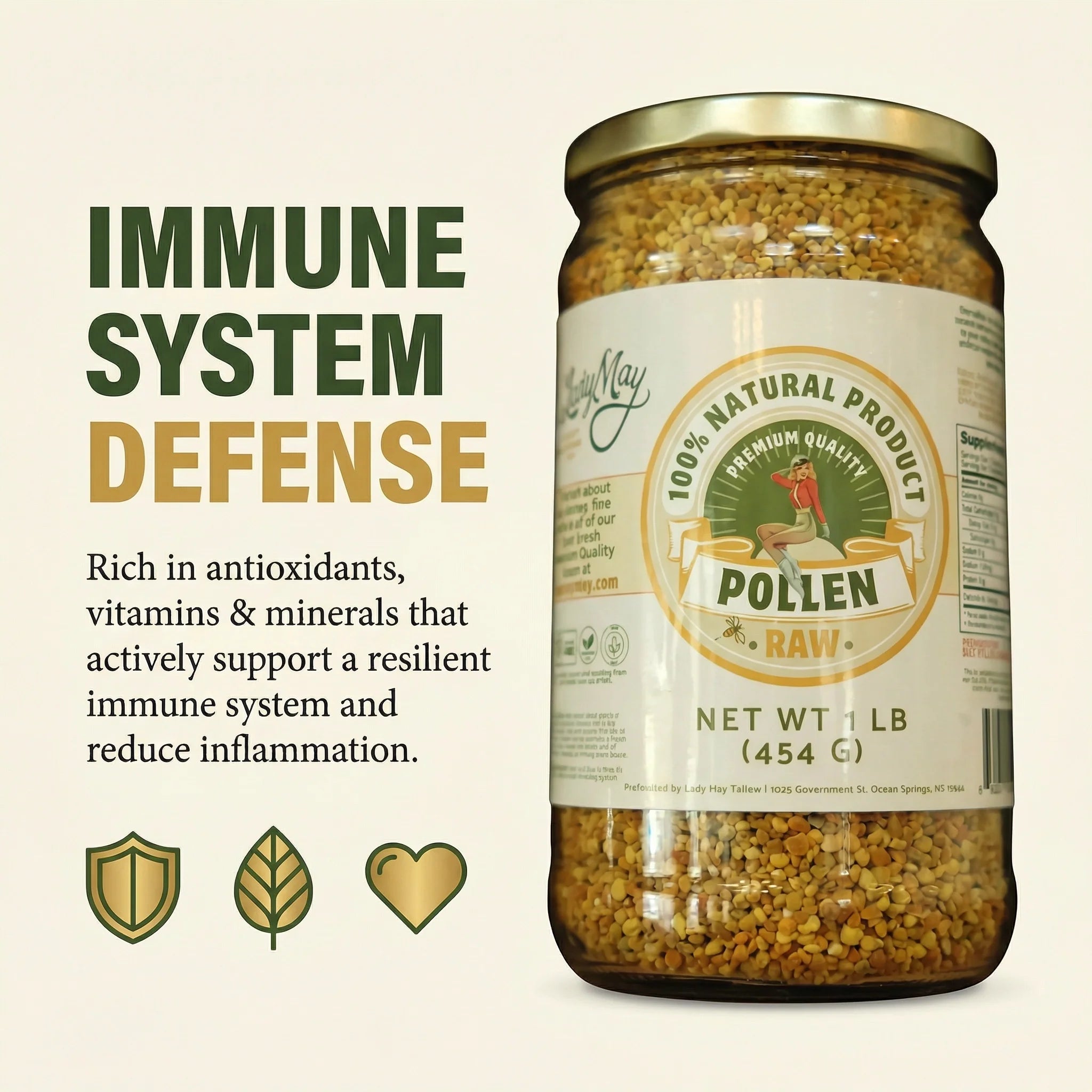 1 Pound Bee Pollen by The Lady May