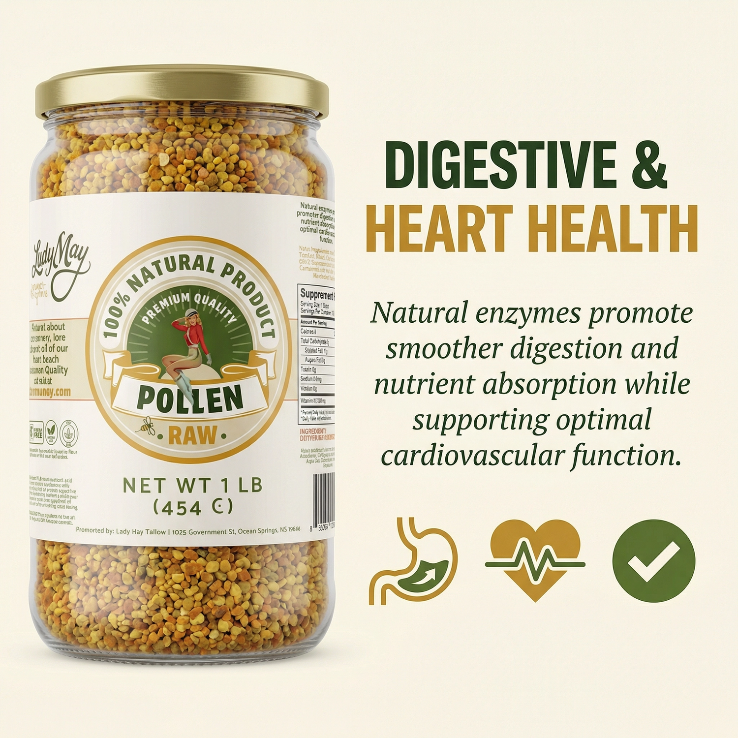1 Pound Bee Pollen by The Lady May
