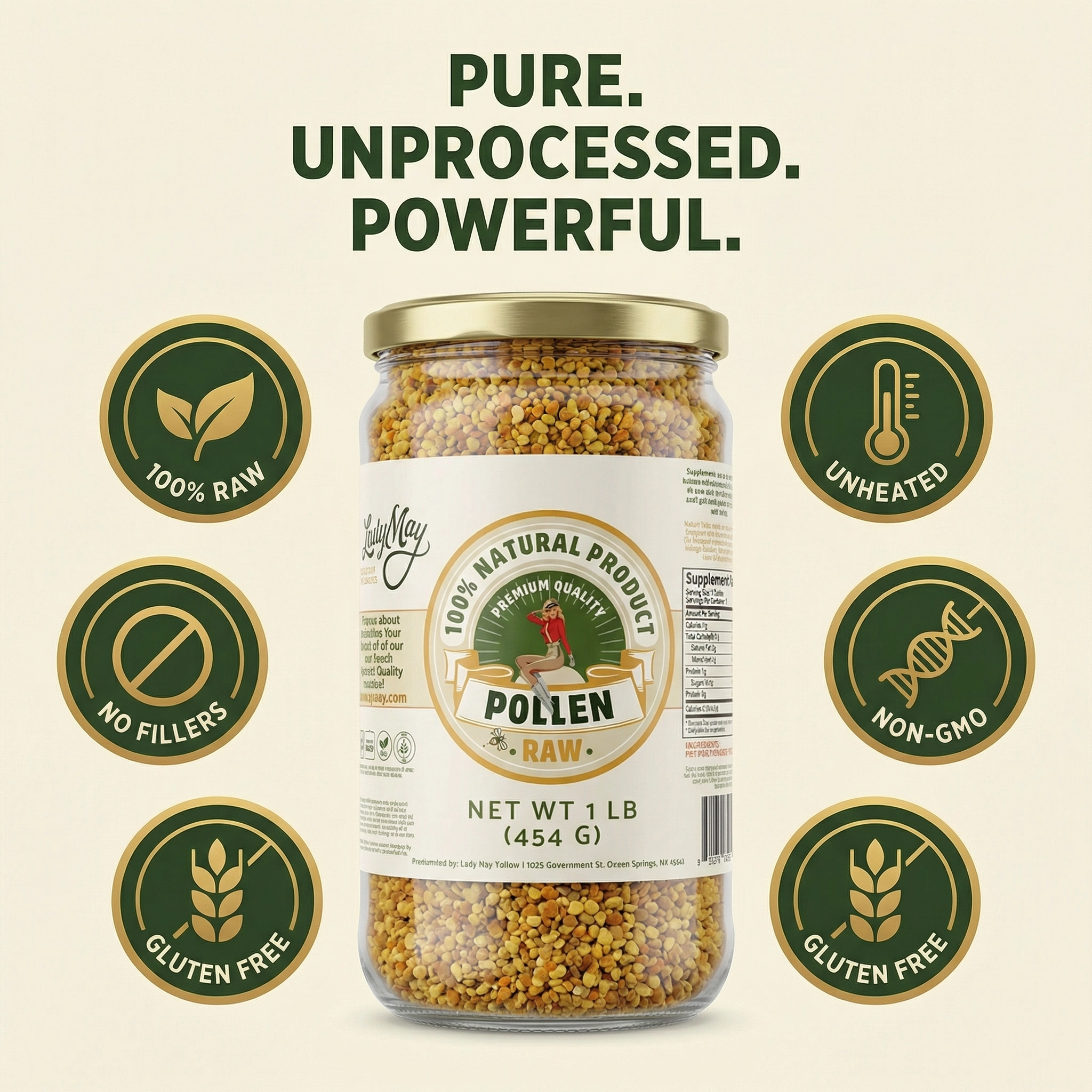 1 Pound Bee Pollen by The Lady May