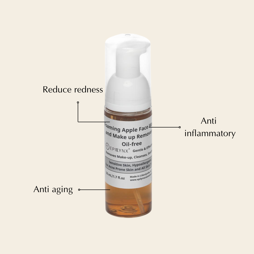 Gentle Foaming Facial Cleanser – Aloe, Apple &amp; Ashwagandha for All Skin Types by EpiLynx