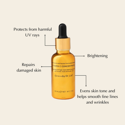Brightening Vitamin C Glow Serum for Sensitive &amp; Dry Skin – Vegan, Gluten-Free, Anti-Aging, Fragrance-Free by EpiLynx
